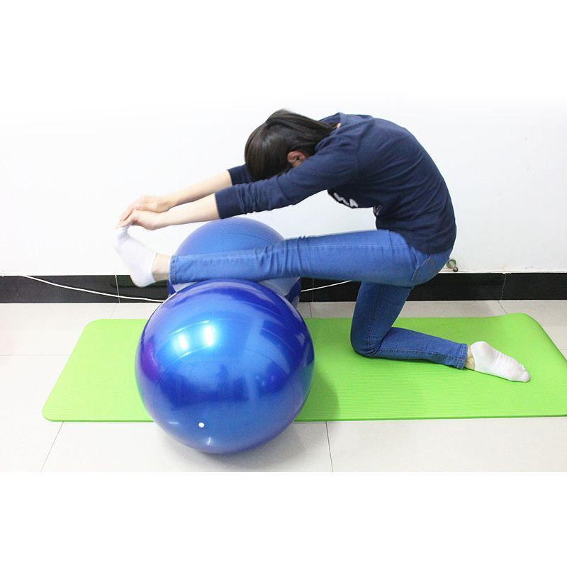 Bóng tập YOGA hình củ lạc 90cm - banh tập GYM hạt đậu phộng 50cm