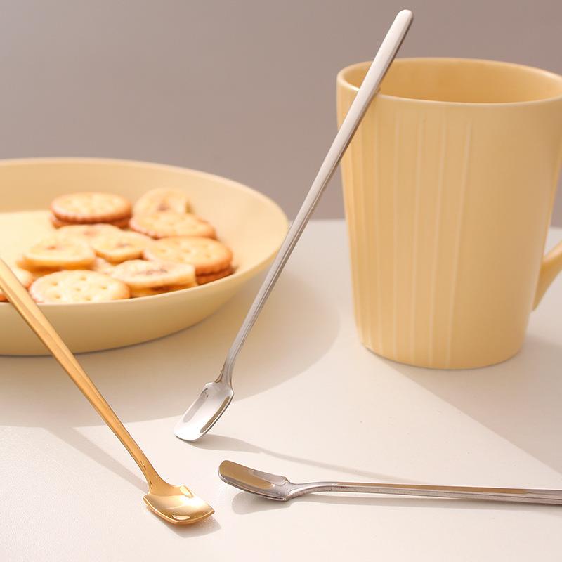 Muỗng Cà Phê Cán Dài Thiết Kế Đơn Giản