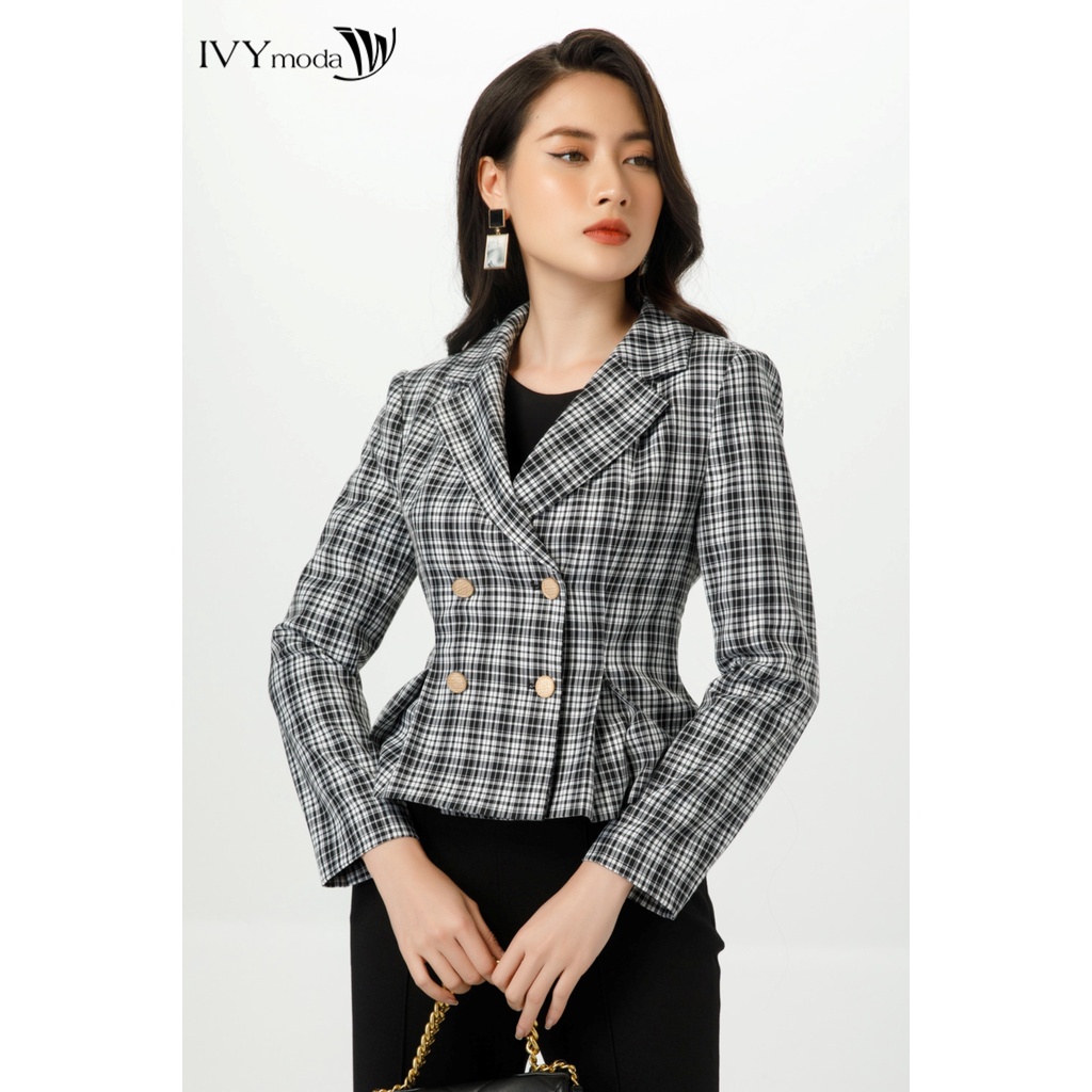 Áo vest nữ kẻ ngang hông IVY moda MS 67M7108