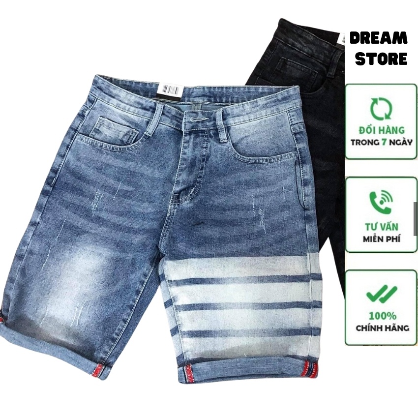 Quần bò ngố nam cao cấp💖 Quần short jean nam giá sỉ DREAM STORE QS223