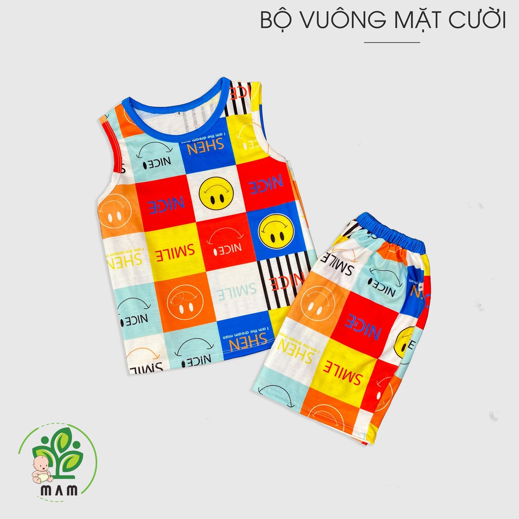 Bộ Quần Áo Ba Lỗ Trẻ Em Cho Bé Trai Và Bé Gái Từ 10 Đến 35 Kg