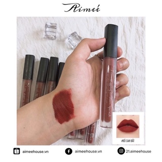 Son kem handmade màu đỏ cam đất