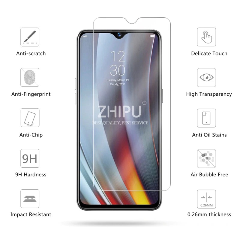 [Ảnh Thật] Kính Cường Lực Realme 3, Realme 3 Pro - Không FULL, 9H-0.26mm