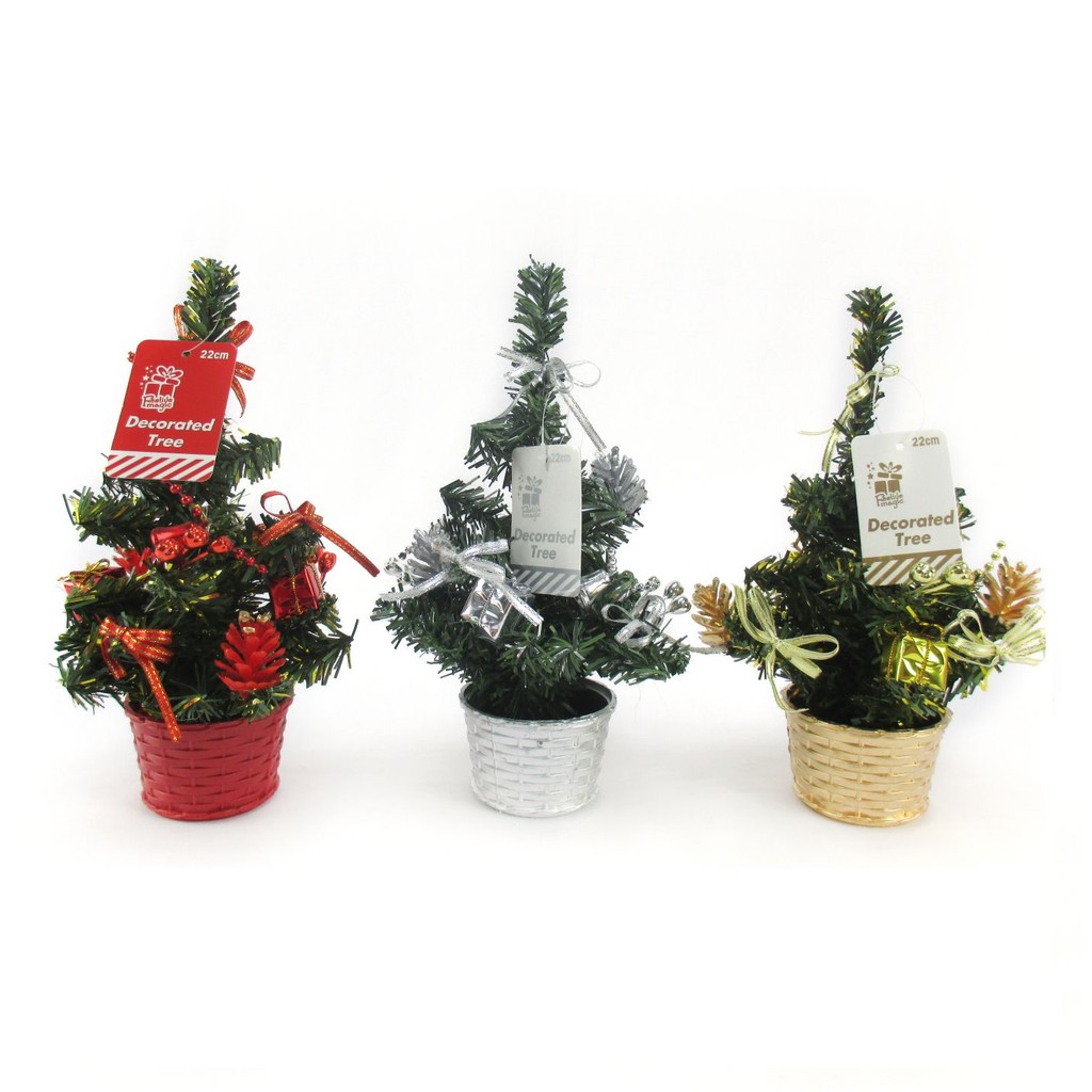 Cây giáng sinh để bàn trang trí 22 cm UBL XA0494