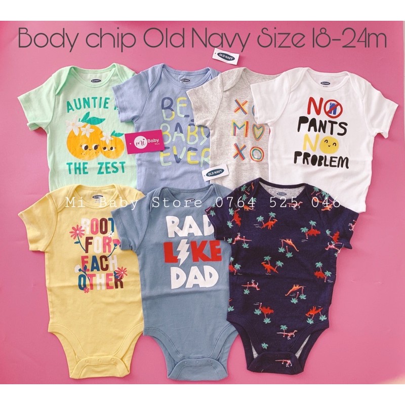 Body chip Old Navy 0-24m - CHỌN MẪU