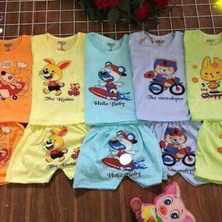 5 bộ coton bé trai, bé gái( hình ngẫu nhiên)