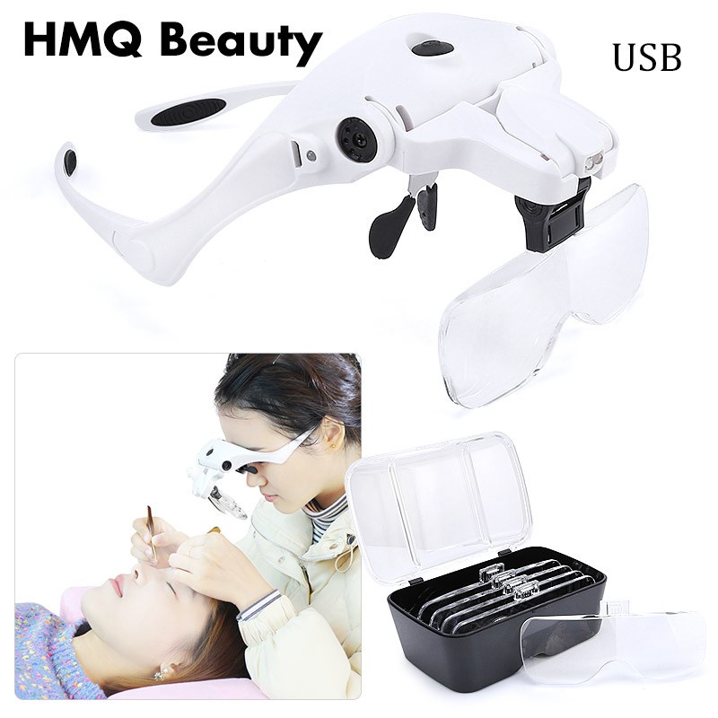 USB magnifier năm ống kính với đầu nối LED tùy chỉnh chuyên dụng
