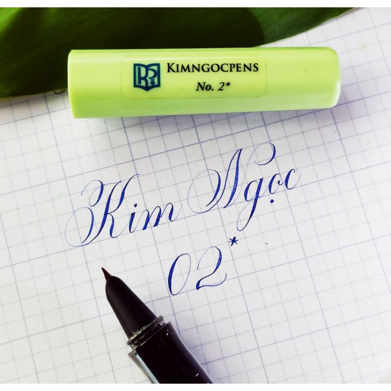 Bút Kim ngọc No2* ngòi lá tre siêu thanh đậm