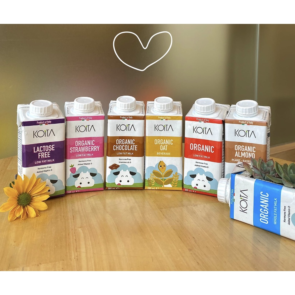 1 thùng 24 hộp sữa Koita 200ml - đủ các vị