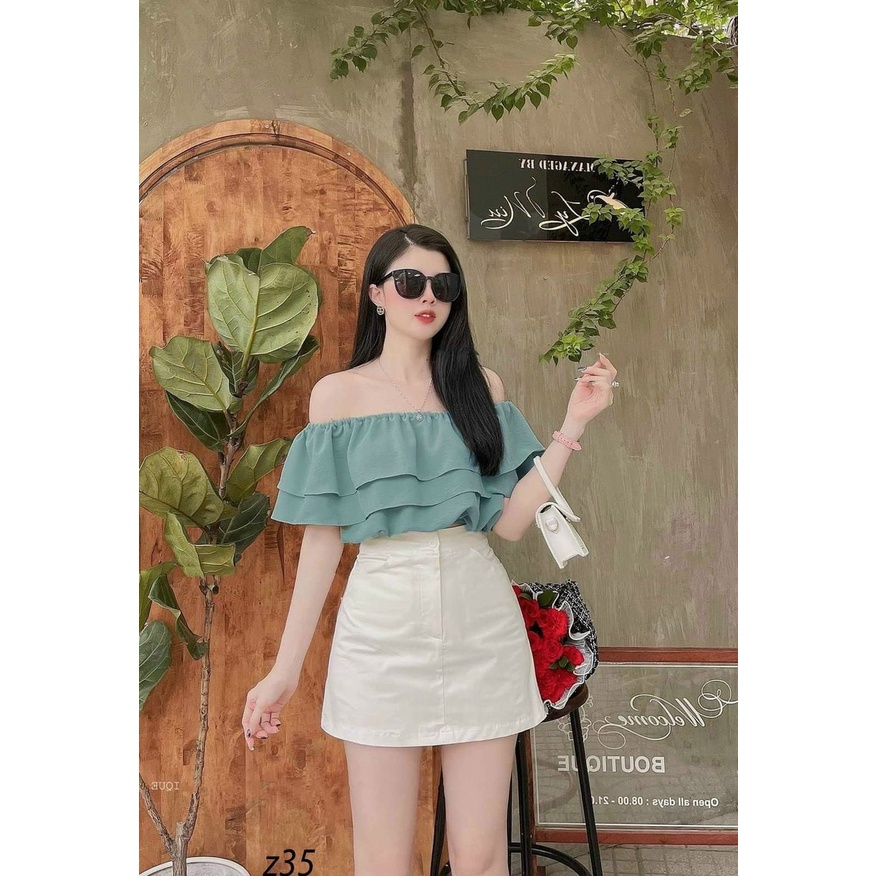 Set Đồ Nữ, Bộ Áo Mặc Với Chân Váy Phù Hợp Đi Chơi Đi Biển Thiế Kế Phong Cách Mới Thời Trang Nữ Xm Minh Phúc
