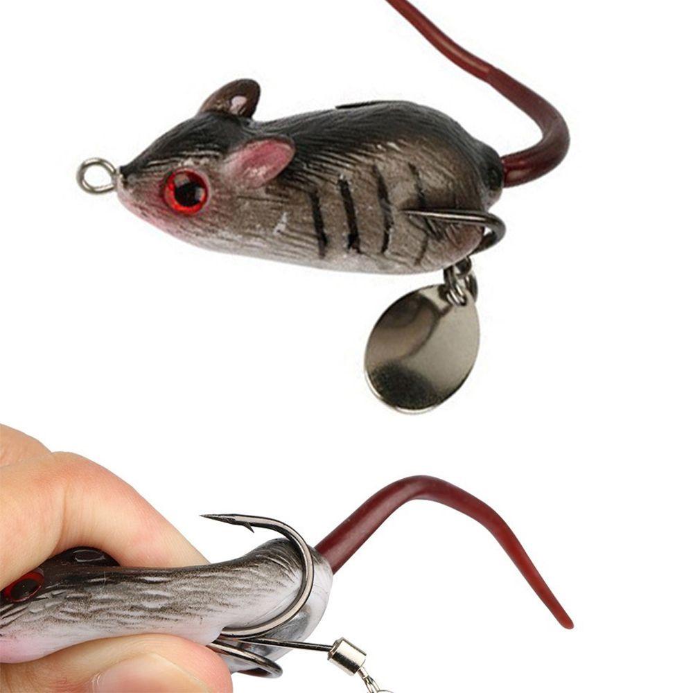 Mồi câu cá nước ngọt kiểu chuột giả mềm mại trông như thật tiện lợi cỡ 5.5cm/10.5g