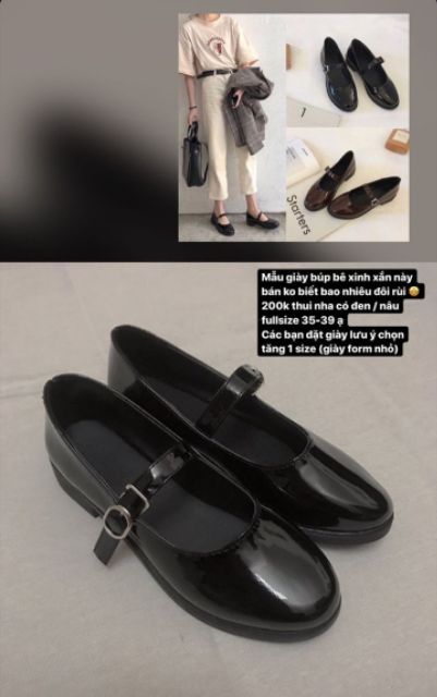 [order] Giày bệt quai ngang da bóng (ảnh thật ở cuối) | BigBuy360 - bigbuy360.vn