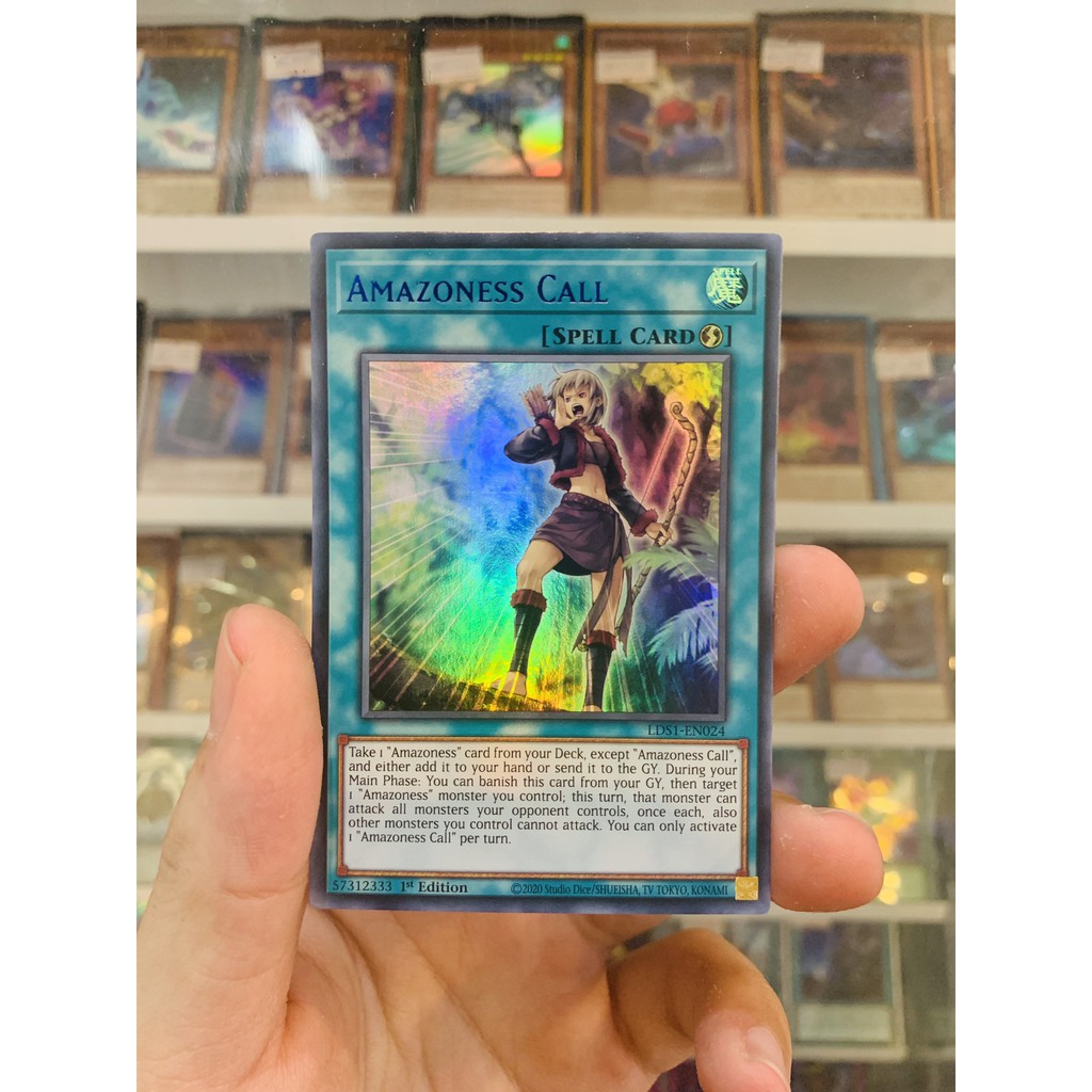 Thẻ Bài Lẻ YugiOh! Mã LDS1-EN024 - Amazoness Call - Ultra Rare (Blue) - 1st Edition