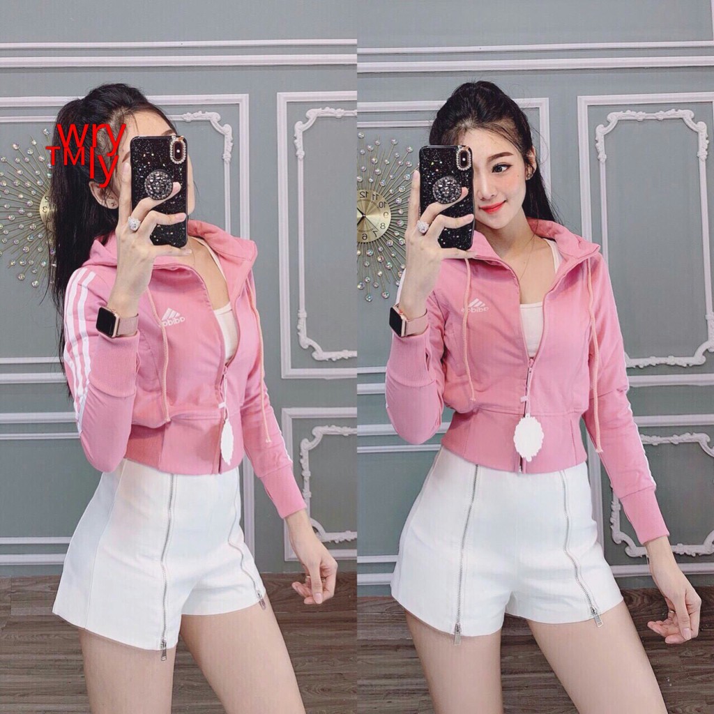 [Nhì Dáng Nhất Áo] ÁO KHOÁT LỬNG NỮ THÊU DAS CHẠY XỌC TAY khoác lửng thun nữ phong cách croptop