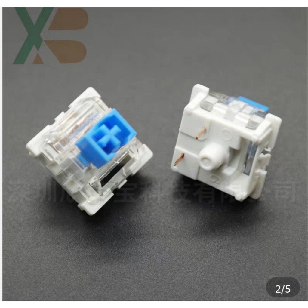 10 nút Swich blue cho bàn phím cơ có chân đồng