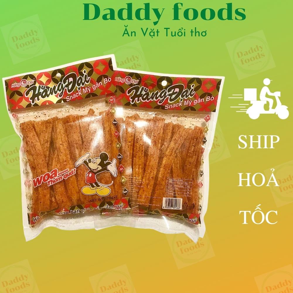Snack mỳ gân bò Hằng Đại, Snack ngâm sốt mới tinh, dai ngon hấp dẫn