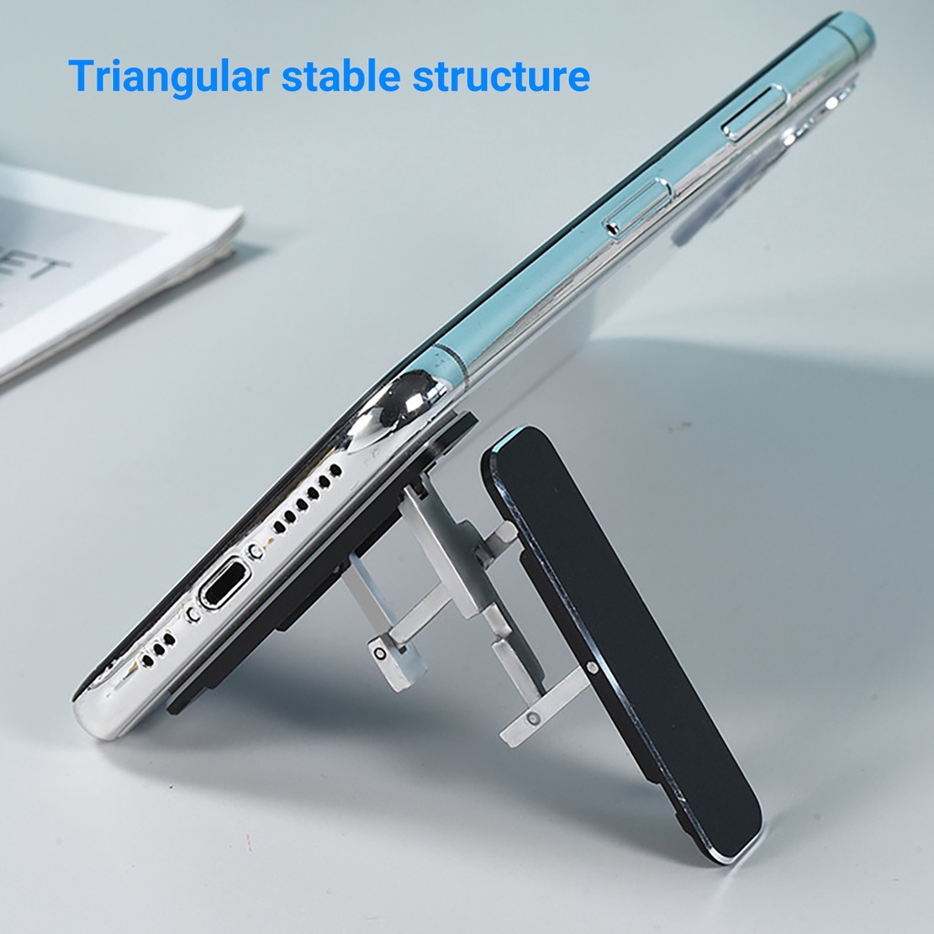 Giá Đỡ Điện Thoại Mini Bằng Hợp Kim Nhôm Có Thể Gấp Gọn Tiện Lợi