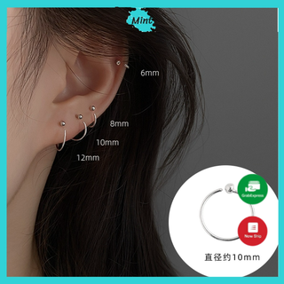Khuyên Xỏ ❤️KHÔNG GÂY DỊ ỨNG❤️ Khuyên Tai Tròn Đơn Giản Phong Cách Hàn Quốc