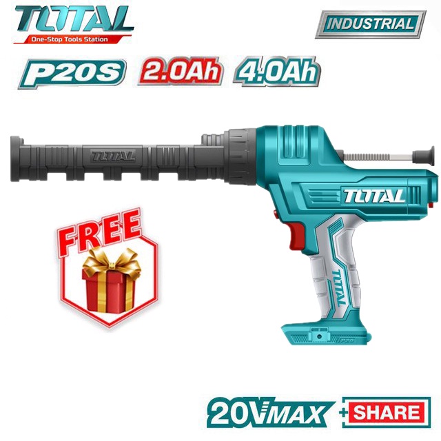 Máy bơm silicol dùng pin 20V Total (không kèm pin và sạc)