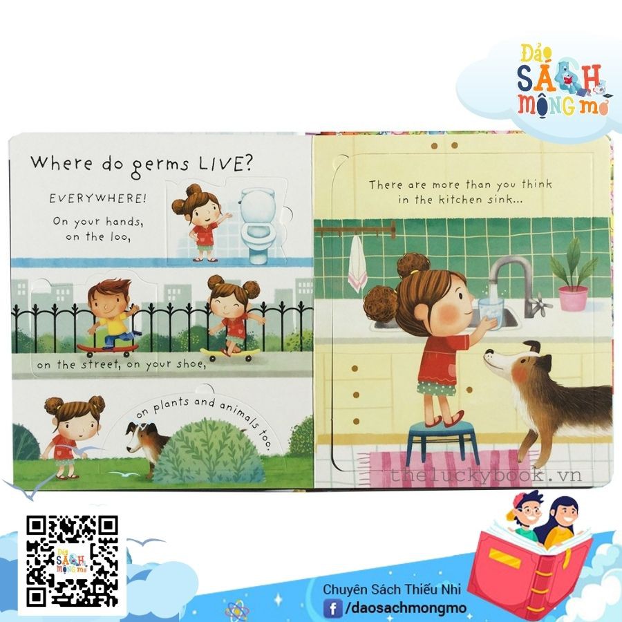 Đồ Chơi Tương Tác Giải Đáp Thế Nào Là Vi Trùng? Usborne What are germs?