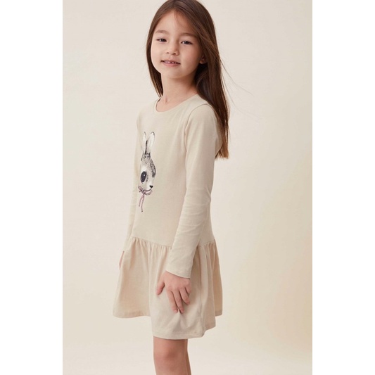 Set váy thỏ bé gái hm