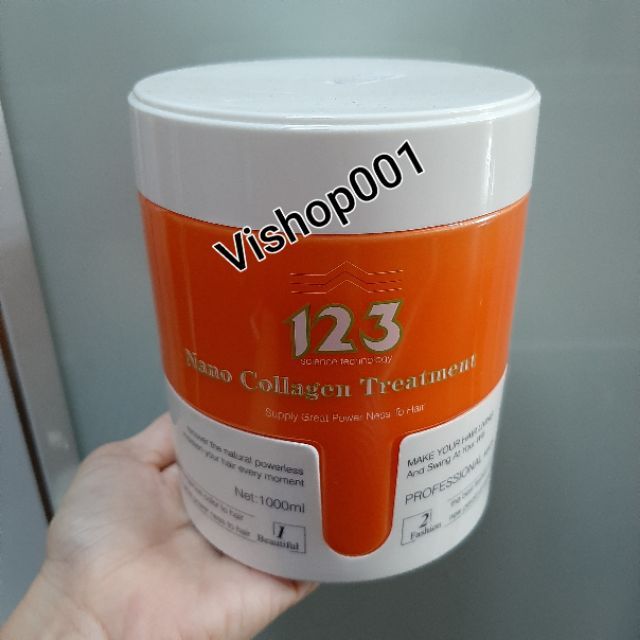 Kem ủ phục hồi và dưỡng tóc siêu mềm mượt 123 NANO COLLAGENT