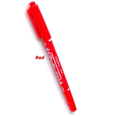 Bút lông dầu Zebra - Bút dạ kính viết đĩa CD Mo120 cao cấp màu xanh/đen/đỏ-2 đầu - không xóa được dùng cho văn phòng