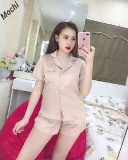Bộ lụa bèo viền cộc
