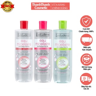Nước tẩy trang  Evoluderm Eau Micellaire 250ml cao cấp - nước tẩy sạch mọi vết bẩn trên khuôn mặt - ThanhThanh Cosmetic