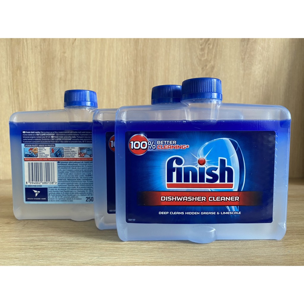 Dung dịch vệ sinh tẩy cặn máy Finish 250ml