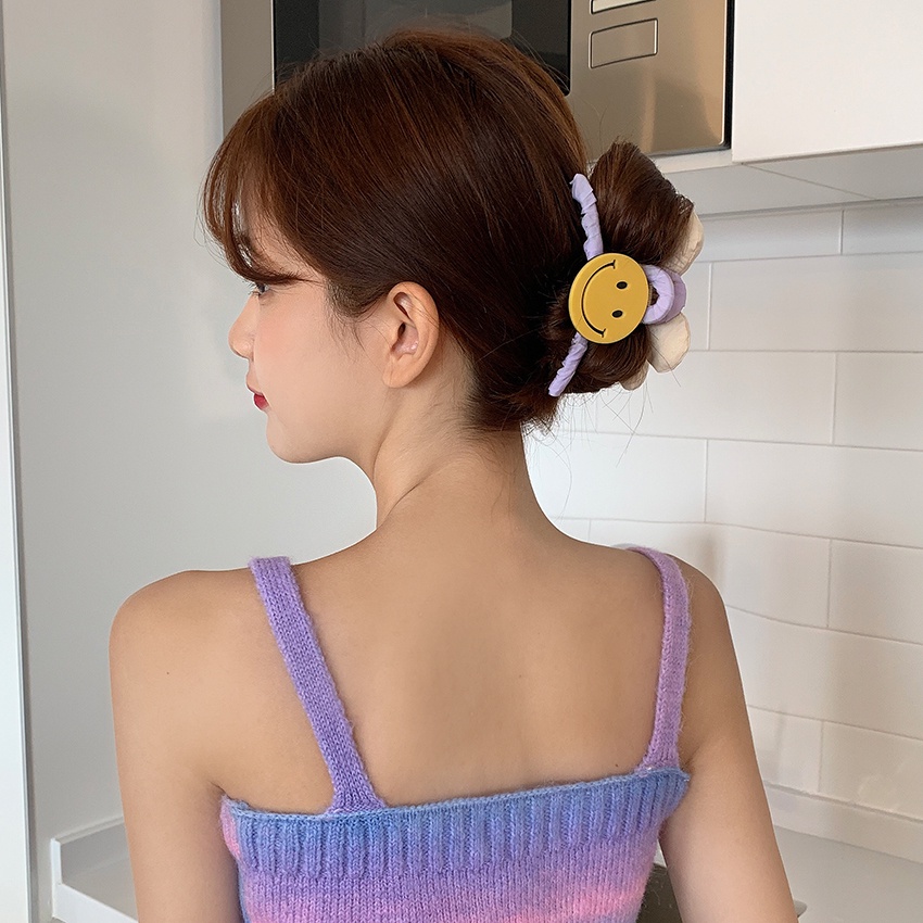 Kẹp bấu tóc gắn hình hoa dễ thương phong cách Hàn Quốc cho nữ
