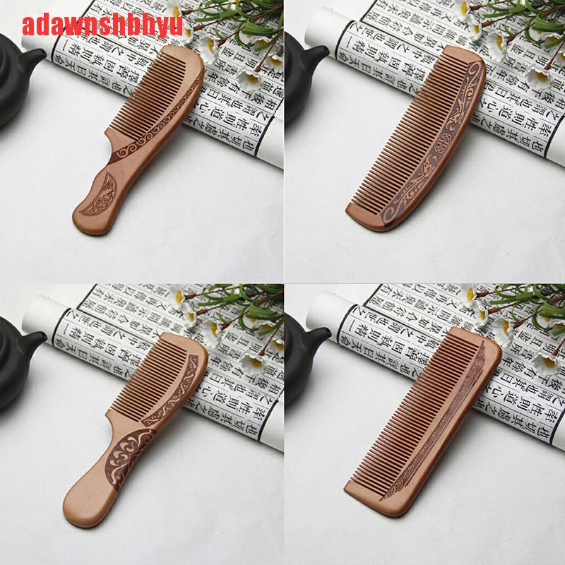 Lược Gỗ Đào Tự Nhiên Chống Tĩnh Điện Mát Xa Da Đầu