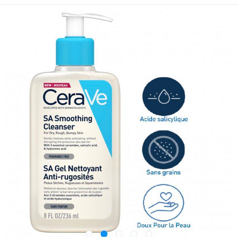 Sữa rửa mặt Cerave SA Smoothing Cleanser 236ml