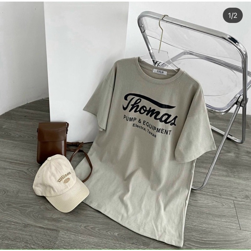 ÁO THUN IN XANH XÁM “Thomas”
