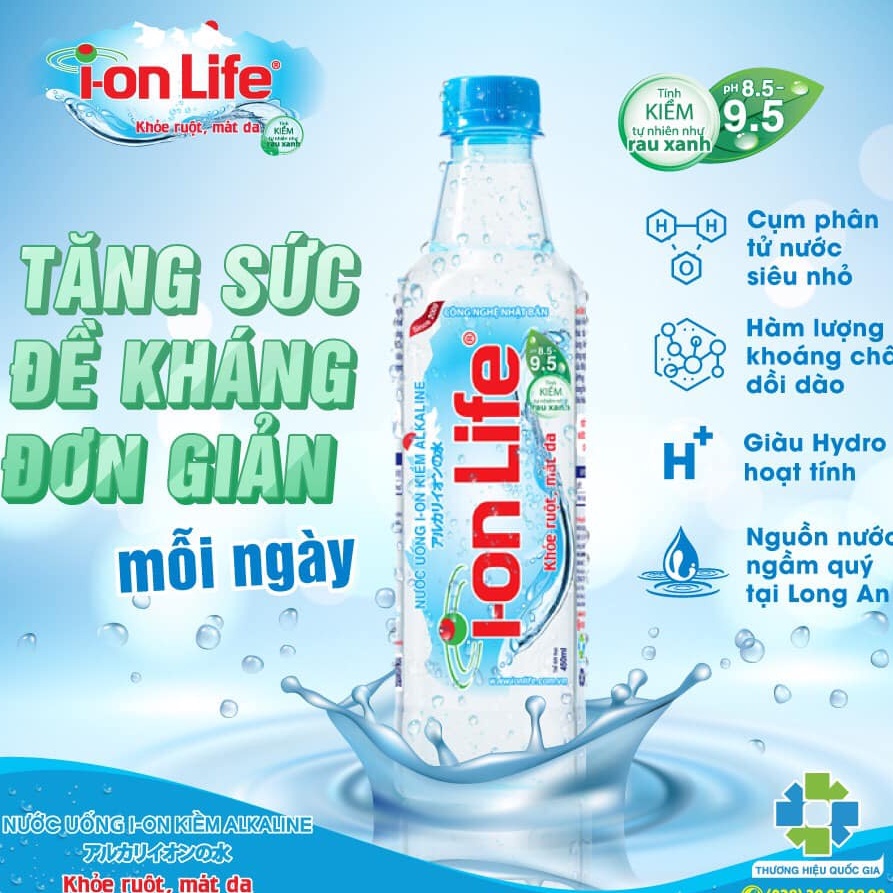 Nước Uống I-on Life Chai 330ml,450ml,1250ml