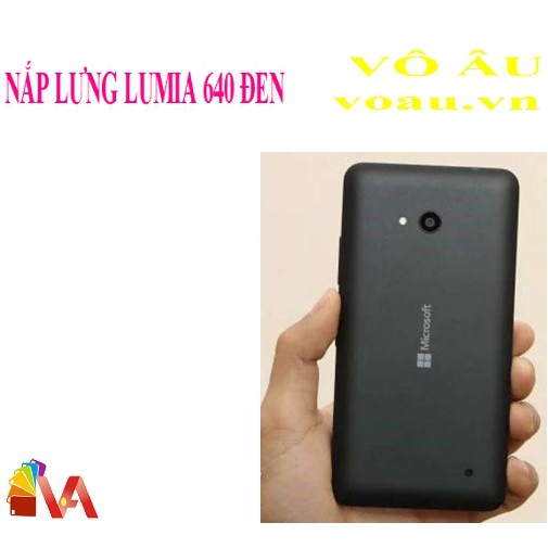 NẮP LƯNG LUMIA 640 MÀU ĐEN