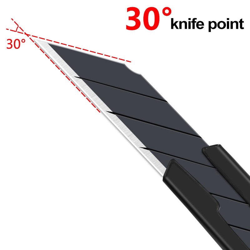Dao Vỏ Thép không gỉ chuyên cắt da giấy vải kĩ thuật văn phòng DIY góc 30 độ