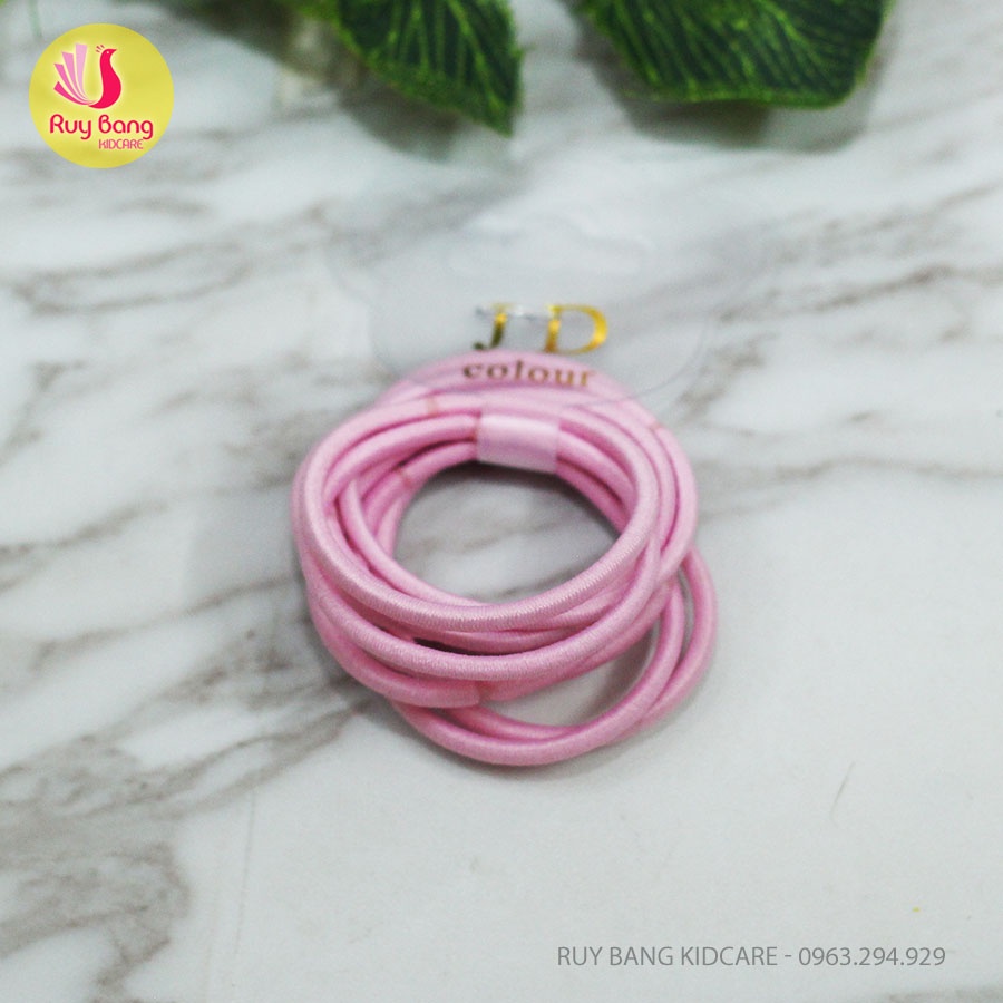 Dây buộc tóc trẻ em JD - Vỉ 10 chiếc