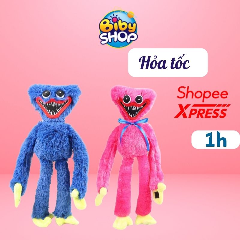 Búp bê quái vật Huggy Wuggy lông xù mềm mịn, búp bé lông xù lông dễ thương ngộ nghĩnh cho trẻ. Bibishop