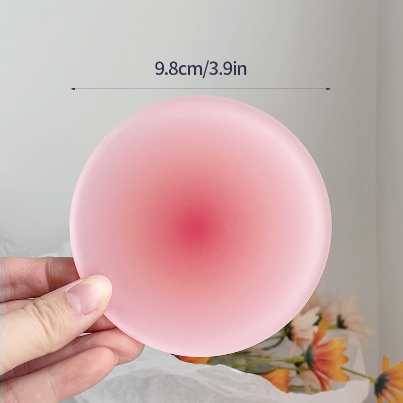 Đế Lót Ly Tròn Bằng Acrylic Màu Gradient Đơn Giản Trang Trí