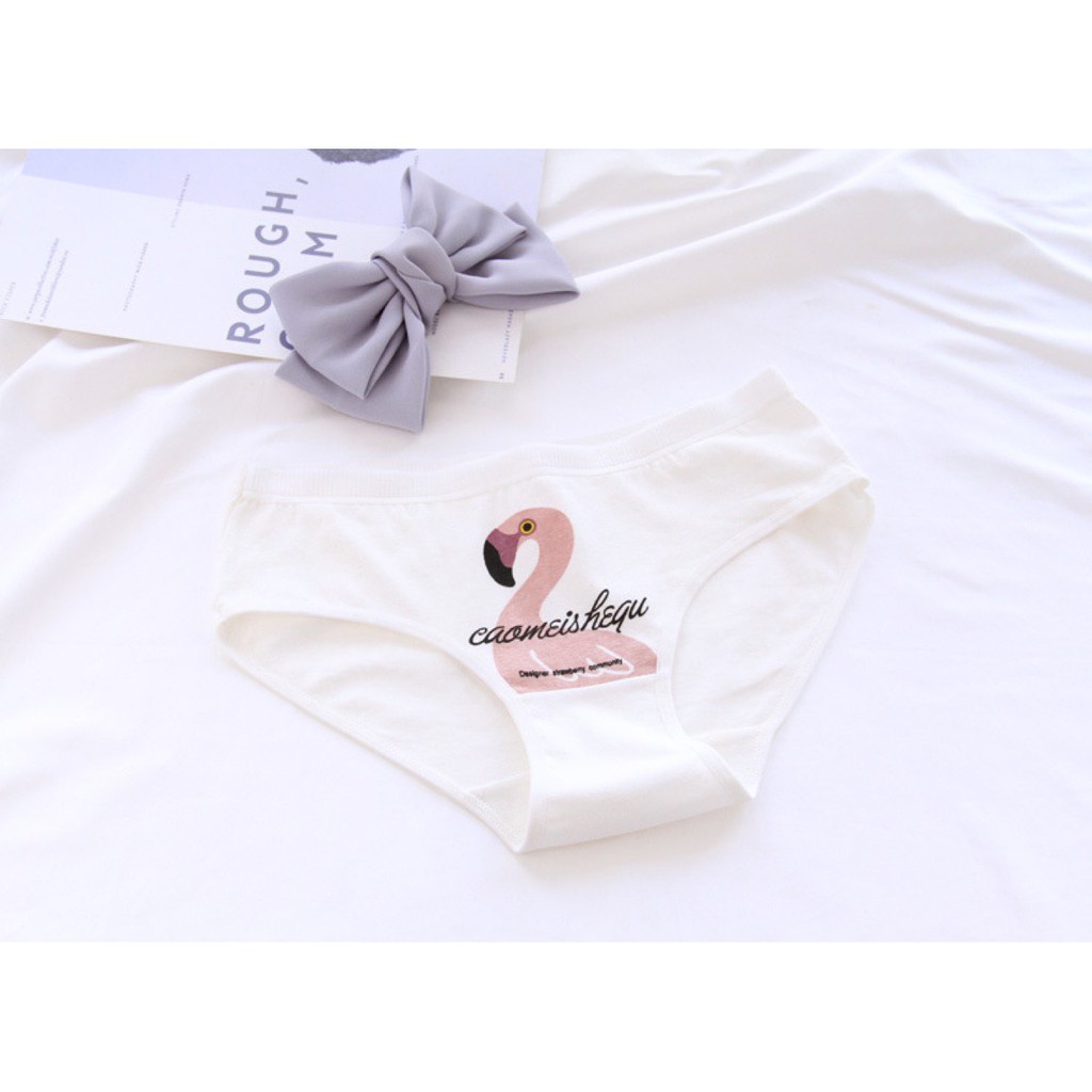 Quần Lót Nữ - Quần Lót Nữ Cotton kháng khuẩn mềm mại dễ thương tông hồng Flamingo DAN STORE MÃ B807