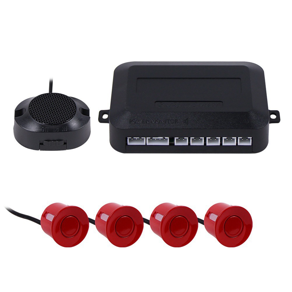 1 Set LED Parking Sensor Kit 7 Colors Car LED Display 4 Sensors 12V For All Cars
