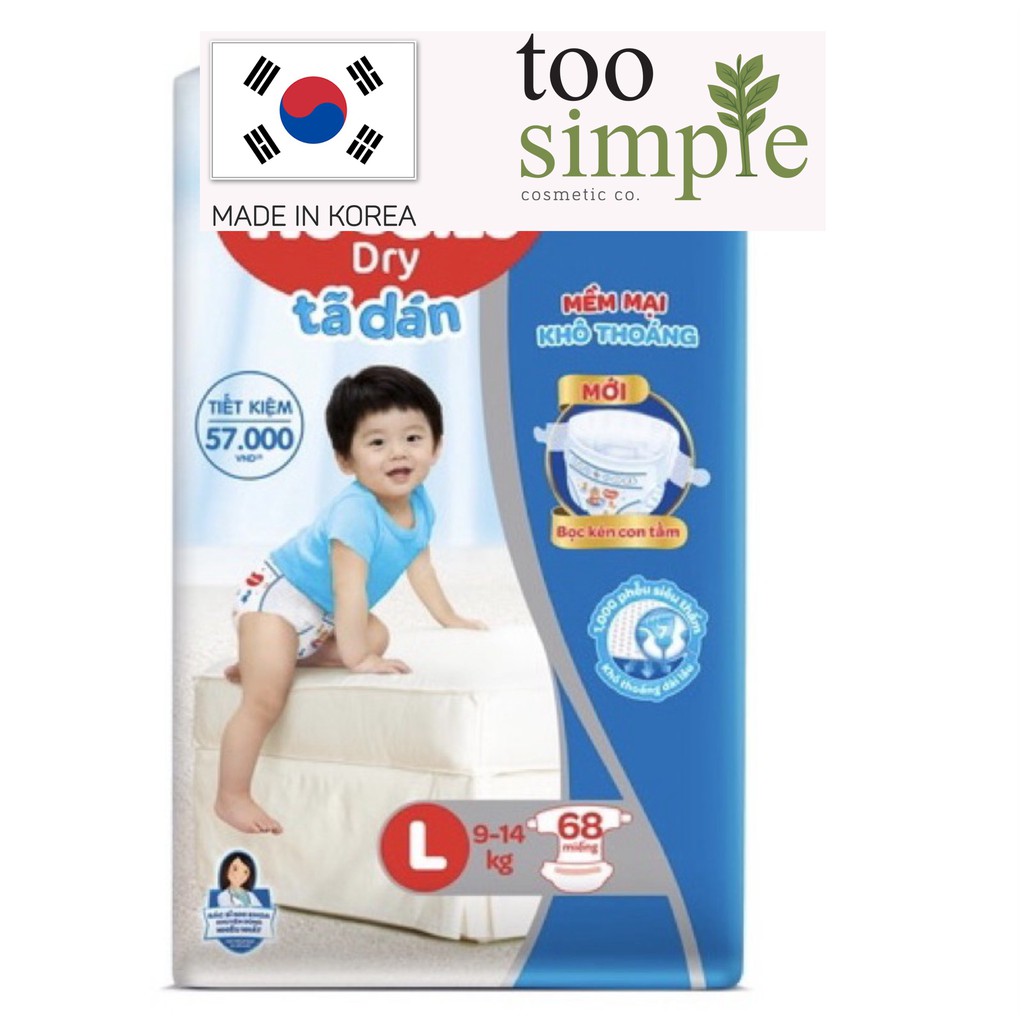 [TooSimple] (MẪU MỚI) BỈM HUGGIES TÃ QUẦN VÀ DÁN M74 /L68/XL62/XXL56