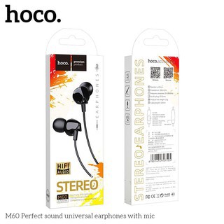 Tai nghe su mềm Tai nghe dây in - ear, chống ồn, giá rẻ siêu chất -Hoco M60 -Hàng chính hãng ...