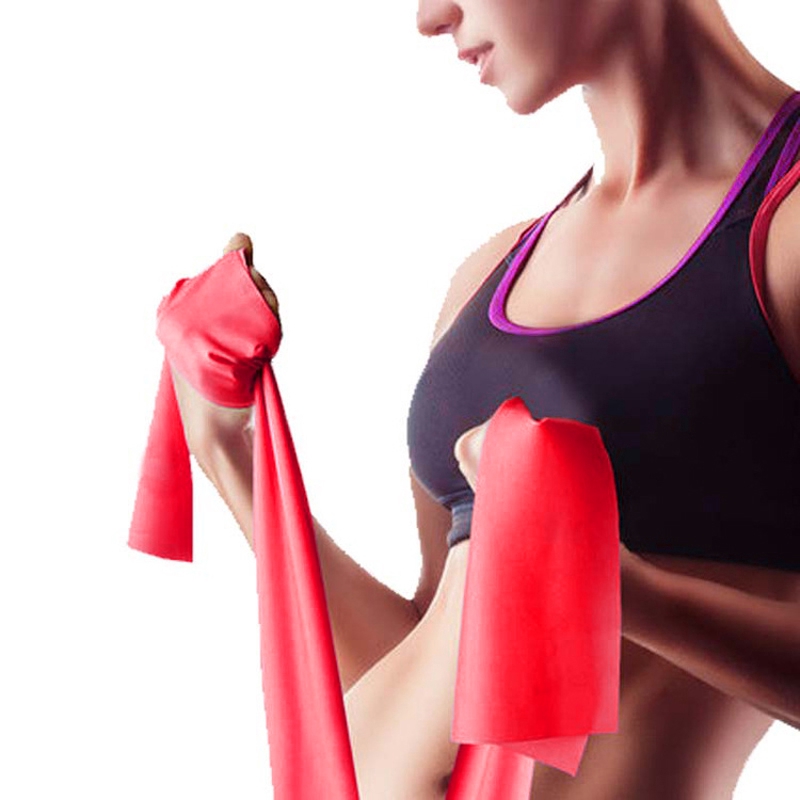 Dây kháng lực bằng latex co giãn dài 2m dùng để tập luyện yoga/thể hình