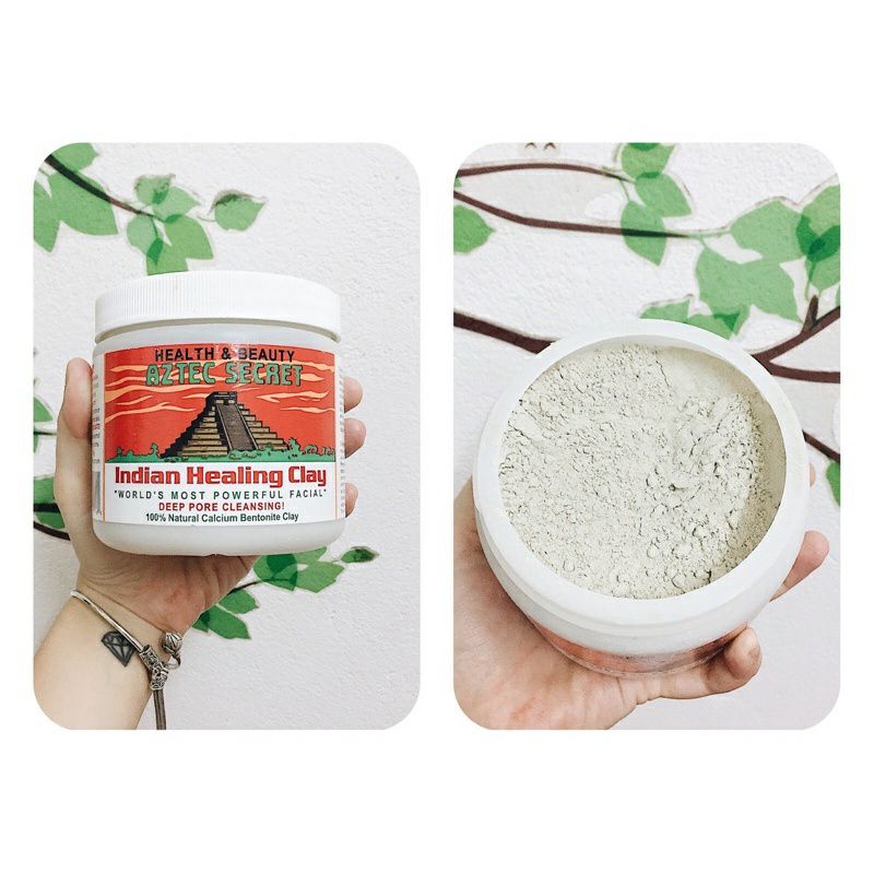 Mặt nạ đất sét núi lửa Bentonite Aztec Secret . Hỗ trợ làm sạch da, giảm mụn, kiềm dầu