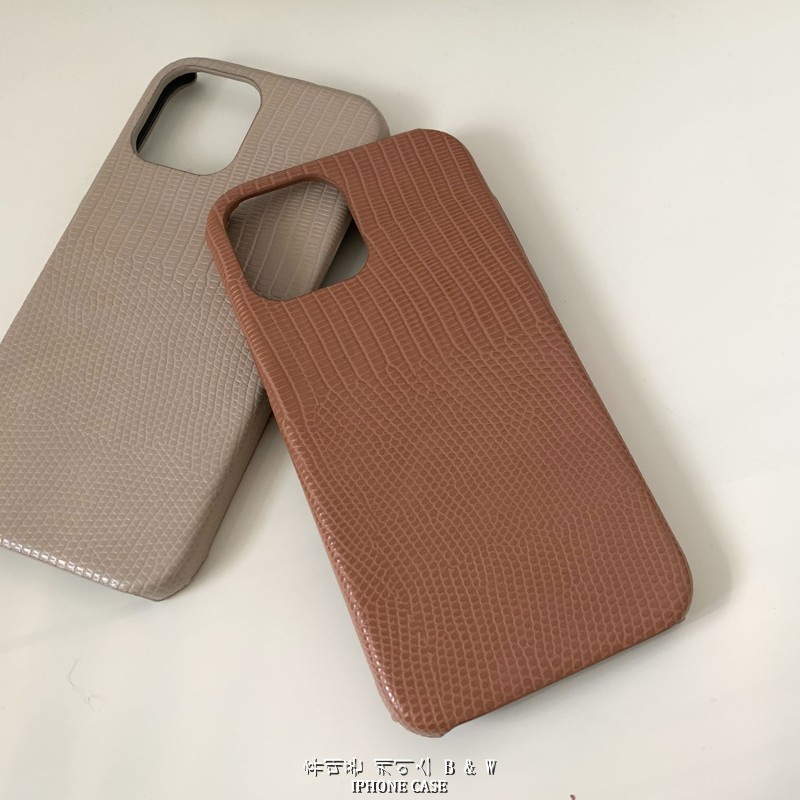 Ốp điện thoại da cứng vân da thằn lằn thích hợp cho Iphone 13 12 11 Pro Max Ix Xs Max Xr 12mini Se2 I7 8 Plus