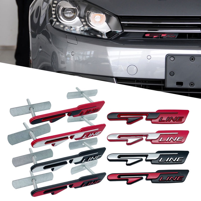 Miếng Dán Logo 3D Bằng Kim Loại Cho Peugeot Sonata Kia GT LINE ELANTRA Sportage Stinger KX5 K3 K4 K5