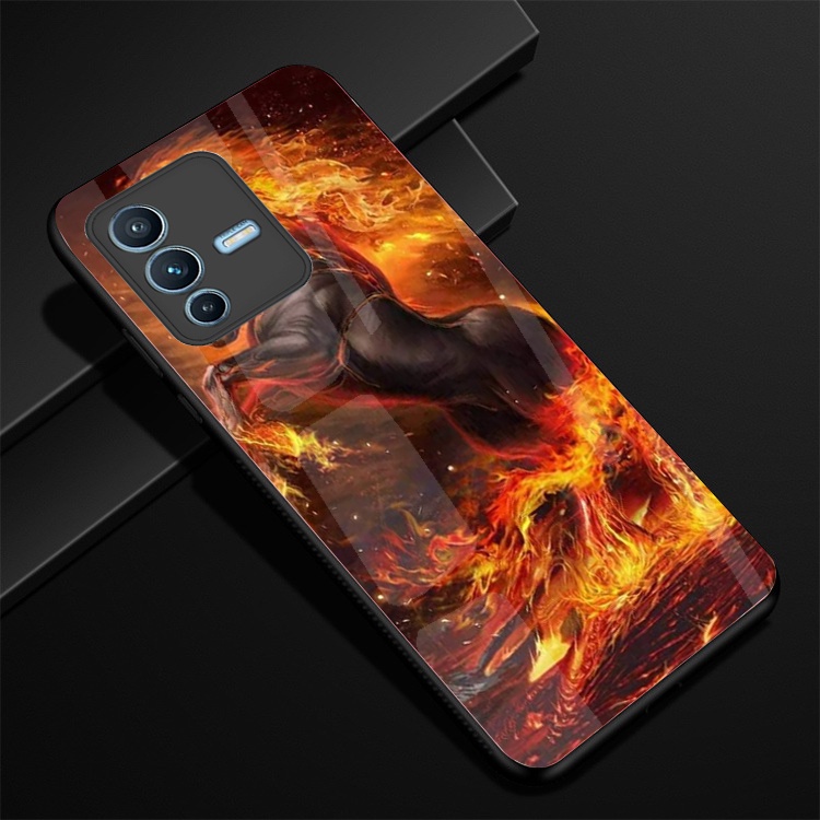 Ốp Lưng VIVO V23 5G mặt kính cường lực cao cấp thiết kế Độc Quyền