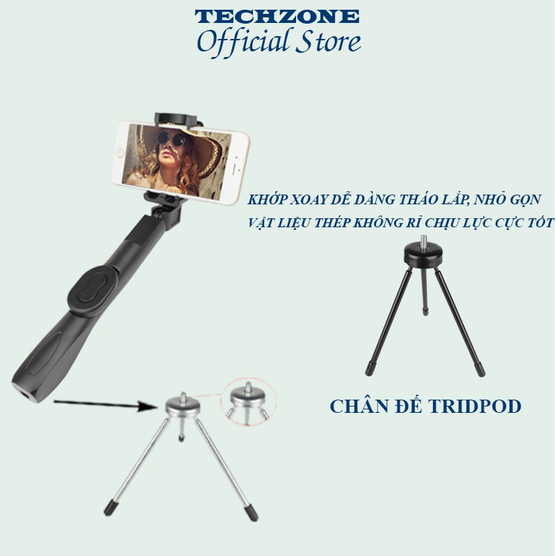 Gậy Chụp Ảnh Bluetooth Đa Năng Kiêm ĐếTripod Thép 3 Chân, Gậy Tự Sướng Có Remote Bluetooth, Tripod Cao Cấp Siê | BigBuy360 - bigbuy360.vn